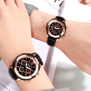 นาฬิกาข้อมือผู้หญิงสายหนังกันน้ำทันสมัยสำหรับคู่รัก - Product Image 1