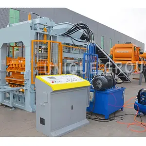 Hydraulic Press QT8-15 hollow automatic fly ash block making machine at china