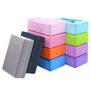 Fábrica al por mayor ecológico 120g gris Pilates bloques de <span class=keywords><strong>Yoga</strong></span> de alta densidad 3*6*9 pulgadas <span class=keywords><strong>ladrillos</strong></span> de espuma EVA <span class=keywords><strong>con</strong></span> logotipo personalizado - Product Image 1