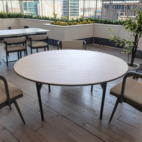 Offres Spéciales pas cher prix durable de haute qualité 10 personnes Table ronde pliante Banquet Table pliante