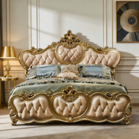 Lit double de style royal européen pour salon, villa et manoir – Le choix privilégié pour la chambre à coucher