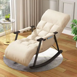 Fauteuil inclinable à bascule moderne en métal, <span class=keywords><strong>chaise</strong></span> <span class=keywords><strong>longue</strong></span> pour salon, chambre à coucher, balcon - Product Image 1