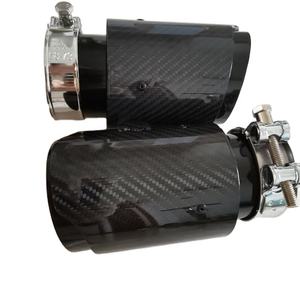 Tuyau d'échappement personnalisé chromé en acier inoxydable de voiture, pointe d'échappement en fibre de carbone pour échappement <span class=keywords><strong>borla</strong></span> - Product Image 6