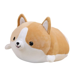Lindo Cojín de Peluche de Perro Shiba Inu y Corgi, Peluche Súper Suave Bordado, Juguetes de Peluche, Regalo de Cumpleaños Unisex - Product Image 1
