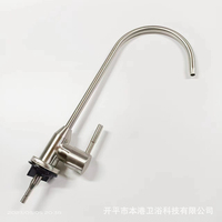 Haute Qualité 304 En Acier Inoxydable Brossé Cuisine Salle De Bains Poignée Robinet Osmose Inverse Ro Filtre Potable Purificateur Ro Robinet D'eau