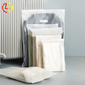 Factory wholesale transparent self seal White T-shirt clothes packing clear overcoat plastic bag