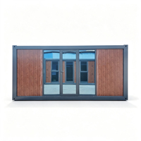 Maison mobile touristique de 20 pieds, maison préfabriquée modulaire, hôtel portable, petite maison conteneur avec balcon sur le toit