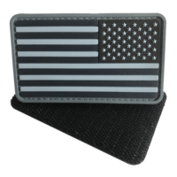 Logo de marque personnalisé PVC patchs Badge 2D 3D PVC Patch en caoutchouc pour vêtements avec crochet et boucle