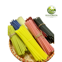 Pailles à boire en farine de riz Vietnam RICE POWER Écologiques Naturelles Brutes DIY Personnalisables sur mesure