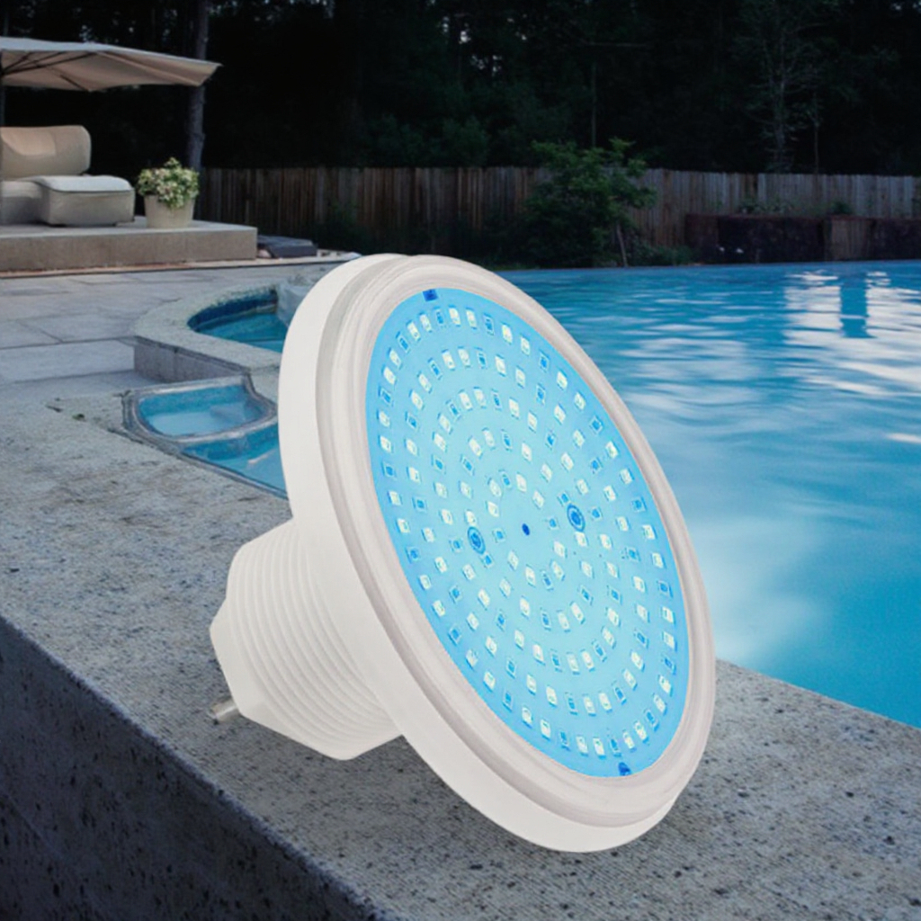 DC 12V LED Above-Ground Pool Light IP68 Waterproof PC Body Liner Pool Lights Underwater Swimming LED Lighting