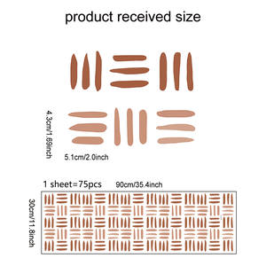 Lignes créatives minimalistes abstraites stickers muraux chambre salon décoration <span class=keywords><strong>papier</strong></span> <span class=keywords><strong>peint</strong></span> autocollant auto-adhésif bricolage - Product Image 6