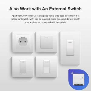 Interruptor Inalámbrico Inteligente Wifi <span class=keywords><strong>Sonoff</strong></span> <span class=keywords><strong>Mini</strong></span> <span class=keywords><strong>R2</strong></span> 10a, Módulo Universal para Soluciones de Automatización del Hogar Inteligente, Compatible con Alexa - Product Image 3