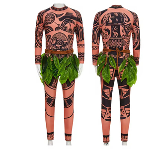 Mono de manga larga unisex con faldas de hojas, conjunto de trajes <span class=keywords><strong>para</strong></span> niños <span class=keywords><strong>para</strong></span> fiestas de Año Nuevo, incluidos pantalones de <span class=keywords><strong>Carnaval</strong></span> - Product Image 5