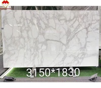 Quartzite blanche Fendy naturelle Douvres marbre blanc Livre Match Dalle Picasso Marbre Plancher Panneau Mural Table Top Meubles Pierre