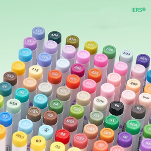 Juego de Marcadores de Alcohol Líquido Rectos de 12 Colores, Duraderos y Versátiles, con Punta de Cincel de Plástico Suave para Dibujo Artístico Estudiantil - Product Image 5
