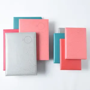 Grosir notebook biru-Notebook Kantor Kulit PU 200 Halaman, Bisnis Kustom Hitam Abu-abu Cokelat Biru