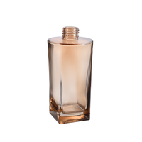 Bouteille en verre transparente vide de qualité supérieure, longue et carrée, avec bouchon à vis, pour diffuseur de roseaux, huile d'aromathérapie, 300 ml, usage domestique