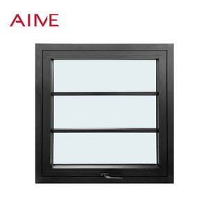 Fenêtre d'ombrage solaire en aluminium, style moderne, ouverture à manivelle avec grille, fenêtre de <span class=keywords><strong>remplacement</strong></span> pour la rénovation de maison - Product Image 3