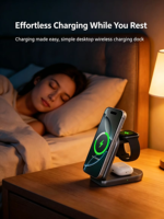 Nouveau chargeur sans fil magnétique personnalisé 25W 3 en 1, chargeur de voyage pliable, station de charge rapide, support de téléphone, chargeur