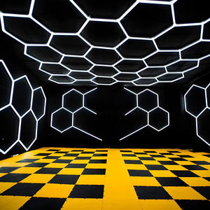 Tri-preuve linkable t5 led tube lumière, t5 linéaire led tube lampe, vêtements voiture <span class=keywords><strong>auto</strong></span> magasin hexagonal nid d'abeille led <span class=keywords><strong>garage</strong></span> lumière - Product Image 2