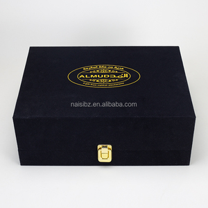 Luxuriöse Samt-MDF-Kosmetiksets mit individuellem Logo, Holz-Kosmetikbox, Parfümbox-Verpackung mit Metallbeschichtung - Product Image 3