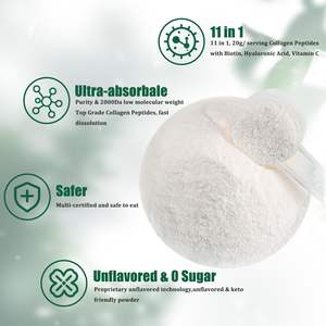 ผงเปปไทด์คอลลาเจนหลายคอลลาเจนผงโปรตีนเปปไทด์ที่มีกรดไฮยาลูโรนิกวิตามินซีและไบโอติน - Product Image 3
