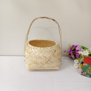 Cesto di fragole da Picnic in bambù robusto cesto a mano intrecciato in tessuto di fabbrica - Product Image 1
