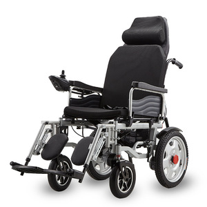 Electric Wheelchair Folding Aluminum Alloy 24V Built-In Battery Portable With Adjustable Seat And <b>Backrest</b> For Daily Use - Product Image 1
