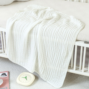 6 lapisan katun Muslin bayi berkerudung handuk lembut bedong bayi selimut 90*90cm - Product Image 5