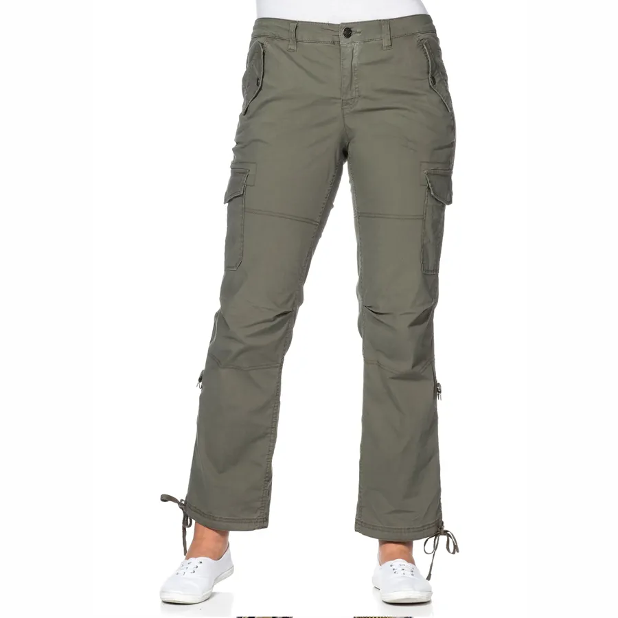 Cotton women's outdoor cargo pants/ Private label custom printing OEM ODM/ Durable tactical trousers for women