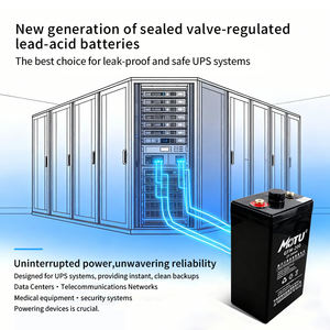 Baterías AGM de ciclo profundo MOTU 2V 200Ah, batería sellada de plomo-ácido para sistemas de control de energía de reserva y alarmas en centros de datos - Product Image 4