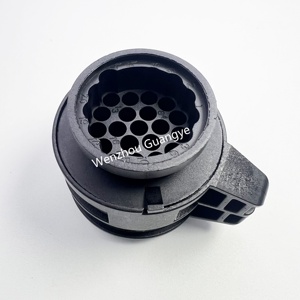Zwarte 20-pins mannelijke auto-elektrische connector, waterdicht, ABS nylon behuizing, 6A nominale stroom, messing <span class=keywords><strong>model</strong></span> 1J0927320 voor auto's - Product Image 5