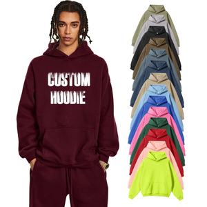 Hoodies d'hiver 2026 pour hommes en polaire Spandex/Polyester épais, imprimés numériquement motif dessin animé, coupe oversize, écologiques, qualité de luxe - Product Image 1