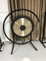 Support de gong en fer robuste MOSICO de 60 cm en forme de C, support stable pour la guérison sonore, accessoire de percussion
