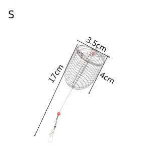<span class=keywords><strong>Cage</strong></span> à appâts en acier inoxydable, panier de pêche, support de mangeoire, 3 tailles, S/M/L - Product Image 6