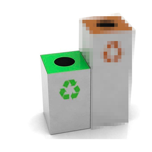 Pattumiera Quadrata per Riciclaggio Verde 45 L - Product Image 1
