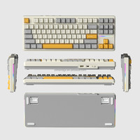 Hot Swappable 87-Keys RGB South-Facing Backlight PBT Keycaps 2.4Ghz Wireless Mechanical Keyboard N-Key Rollover Gasket Gaming
