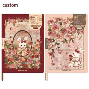 Taccuino Deluxe con Copertina Rigida - Serie 'Adele's Rose Manor', Pagina Pop-Up 3D e Copertina con Stampa in Lamina Dorata, Diario di Lusso - Product Image 1