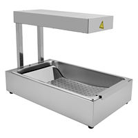 Pemanas Kentang Goreng dengan Lampu Pemanas Listrik Komersial Stainless Steel Peralatan Dapur Restoran
