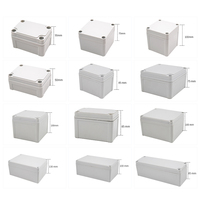 Boîtier de distribution électrique étanche en plastique IP67, personnalisable, montage mural, matériau ABS, boîtier de jonction extérieur