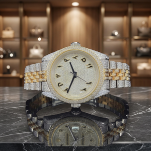 Reloj de Pulsera Hip Hop de Alta Demanda con Diamantes de Moissanita Plateados de Calidad de Exportación, Corte Brillante Redondo VS1, Totalmente Cubierto de Diamantes - Product Image 4
