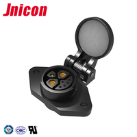 Jnicon M23 8 pin 2 1 5 pin conector de motocicleta eléctrica impermeable e bike conector IP67