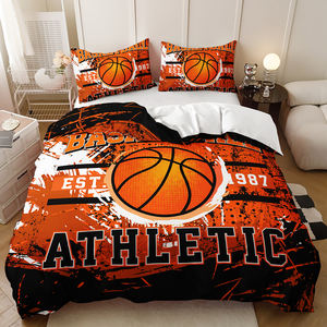 Polyester Fabric Sports Basketball Boys <strong>Bedding</strong> Sets Teenage Fashion Duvet Cover Set - Product Image 4