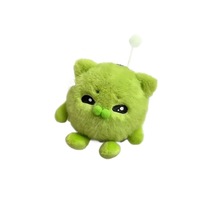Porte-clés personnalisé en peluche chat alien miniature, poupée chat banane, accessoire pour sac à dos, jouet en peluche mignon anti-stress
