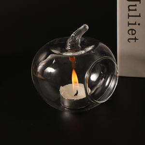 Creative Double Transparent Glass Handmade Eco-friendly Small Tea Light <strong>Holder</strong> Christmas Home Wedding Hanging Decoration Blister - Product Image 6