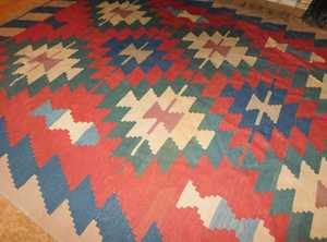 Tamaño personalizable Color Grande Oriental Animal Multicolor PVC Material Tribal Área Alfombra Afgana Anudada a mano Lavable para la vida - Product Image 4