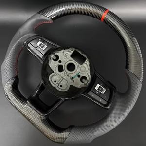 Volant en fibre de carbone de haute qualité adapté à Volkswagen Polo gti Scirocco GTS GTE GLI R-Line <span class=keywords><strong>Golf</strong></span> <span class=keywords><strong>6</strong></span> Mk4 Mk5 Mk7 <span class=keywords><strong>GTD</strong></span> CC - Product Image 2