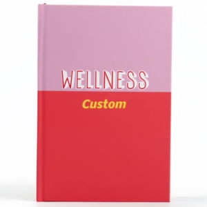 Impresión interior personalizada, así como papel exterior personalizado encuadernado A5 cosido encuadernado Life Wellness diario cuaderno planificador diario sin fecha - Product Image 1