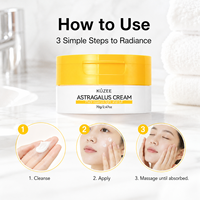 Crème Visage Personnalisée à l'Astragale Glycérine Niacinamide Acide Hyaluronique - Hydratante Réparatrice Éclaircissante pour Tous Types de Peau