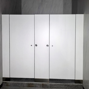 Mamparas de Baño Laminadas Compactas Modernas <span class=keywords><strong>Serie</strong></span> DEBO con Acabado de Madera Resistentes a los Arañazos - Product Image 2
